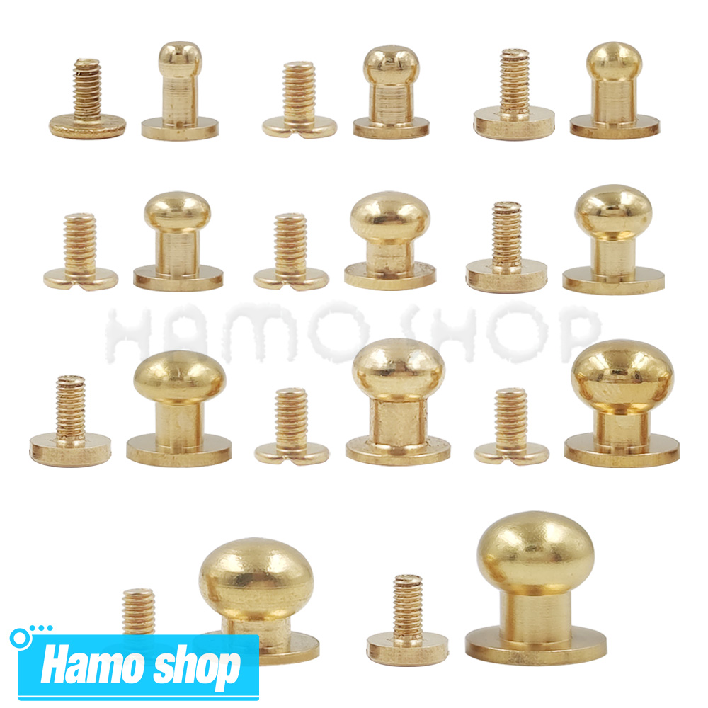 Body Jewelry Chicago - 10pcs Solid Brass Button Belt Bag
