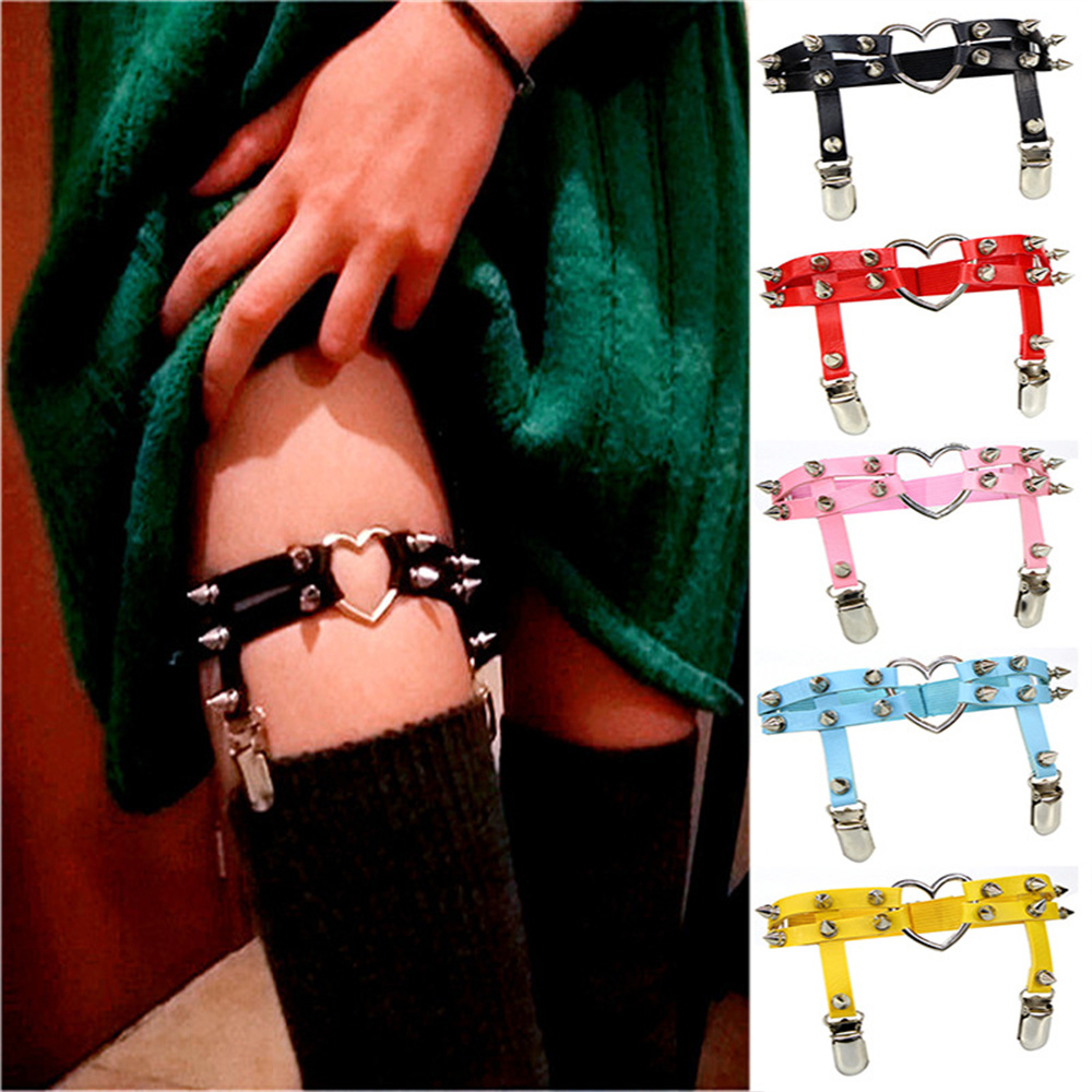 Body Jewelry Helix - 1Pcs Women Punk Goth Heart PU