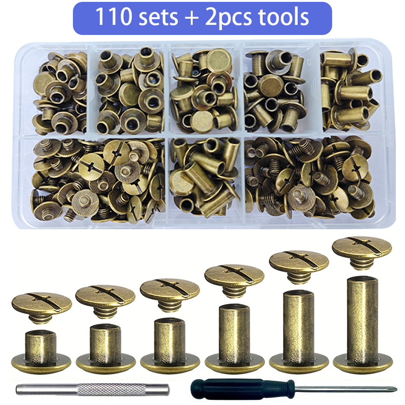 Body Jewelry Chicago - 110 Sets of Chicago Screws, Leather