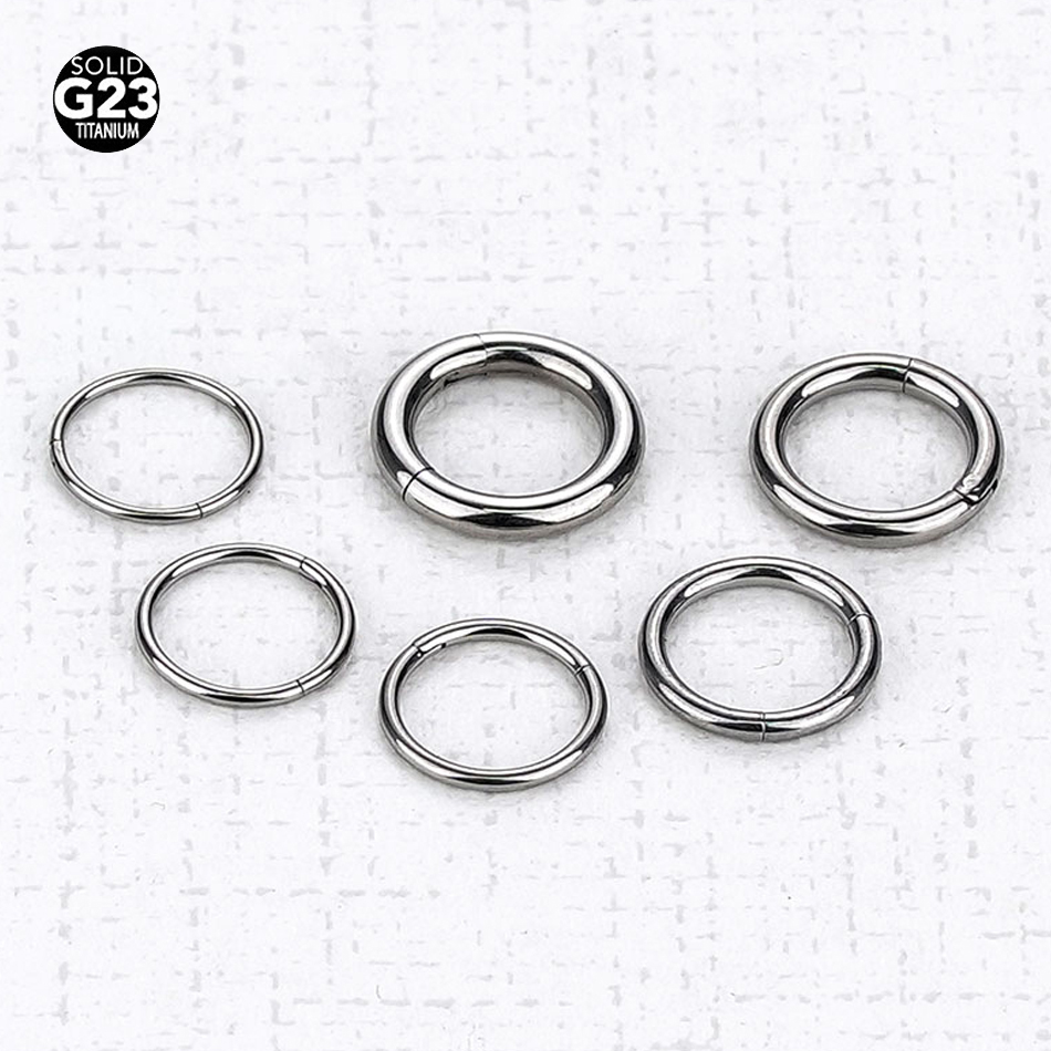 Septum Clicker Ring - 1PC G23 Titanium Hinged Segment Ring