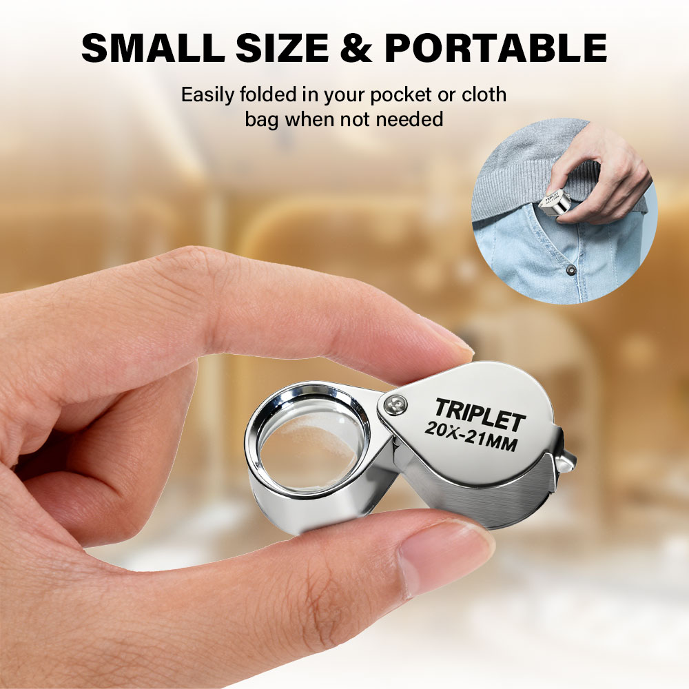 Body Jewelry Websites - 10X-30X Jewelry Loupe Magnifier with Metal