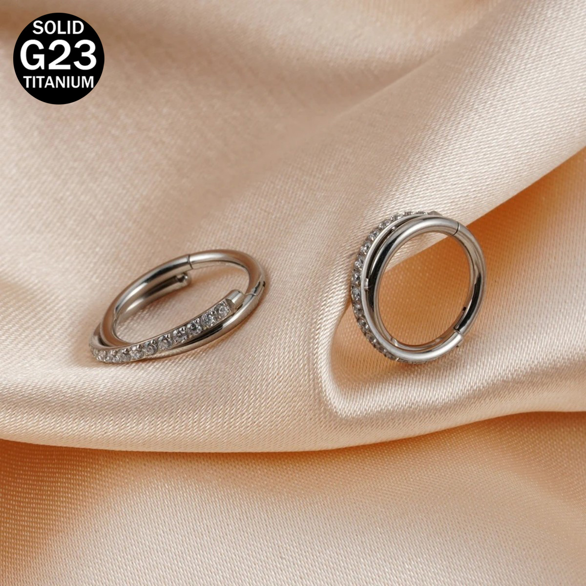Septum Clicker Ring - 16G Implant Grade Titanium Hinged Seamless