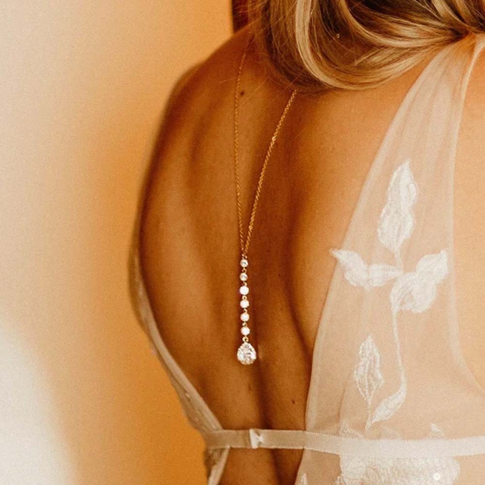 Stonefans Drop Back Chain Neck - Body Jewelry Hot 评论和价格