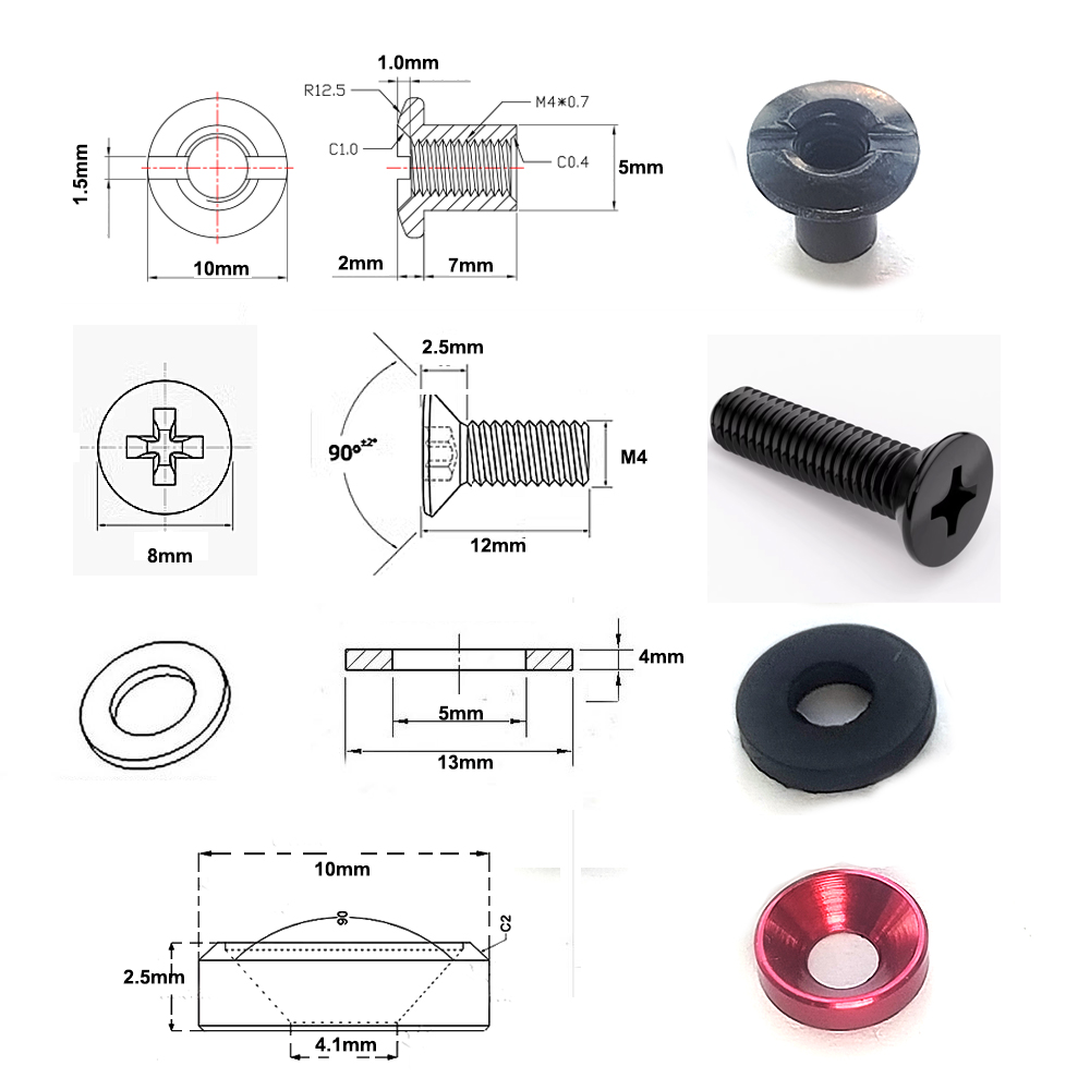 4 Sets Colorful Stainless Stee - Body Jewelry Chicago 评论和价格