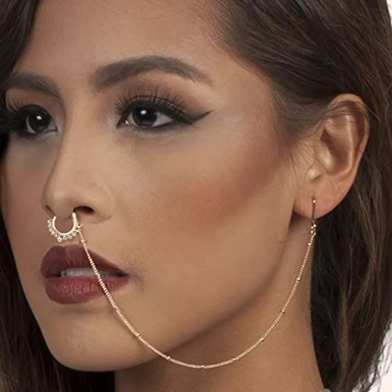 1Pc/Set Yellow Gold Fake Septu - Yellow Body Jewelry 评论和价格