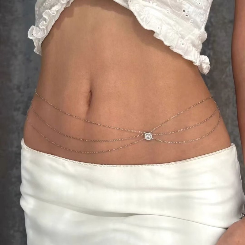Summer  Hot Metal Waist Chain  - Body Jewelry Hot 评论和价格