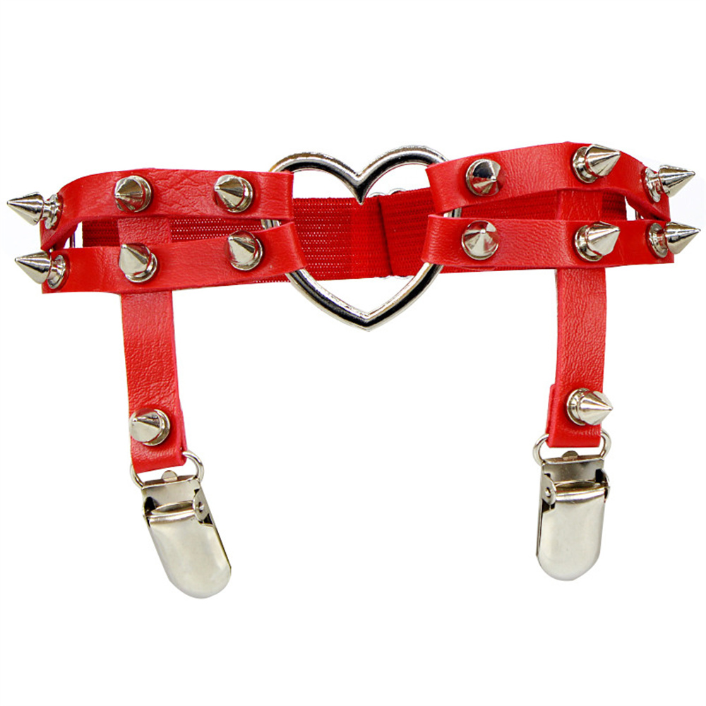 1Pcs Women Punk Goth Heart PU  - Body Jewelry Helix 评论和价格