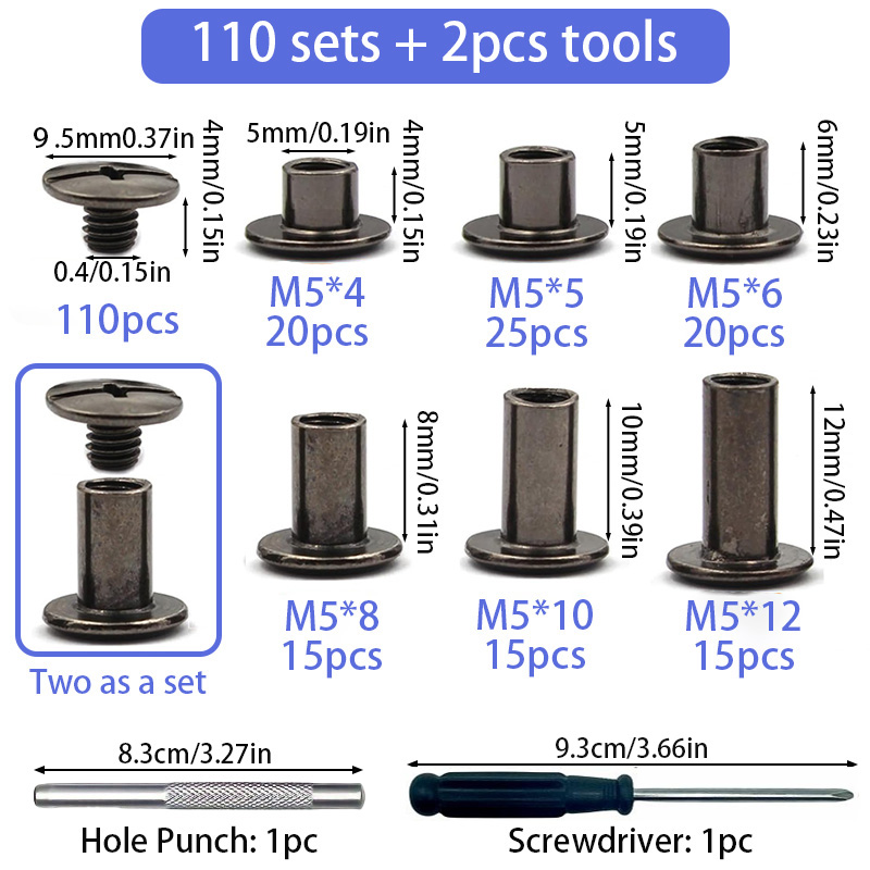 110 Sets of Chicago Screws, Le - Body Jewelry Chicago 评论和价格