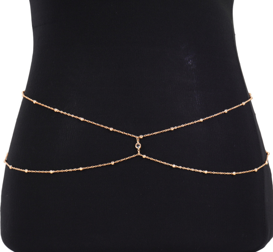 Clear Rhinestone Beaded Belly  - Body Jewelry Helix 评论和价格