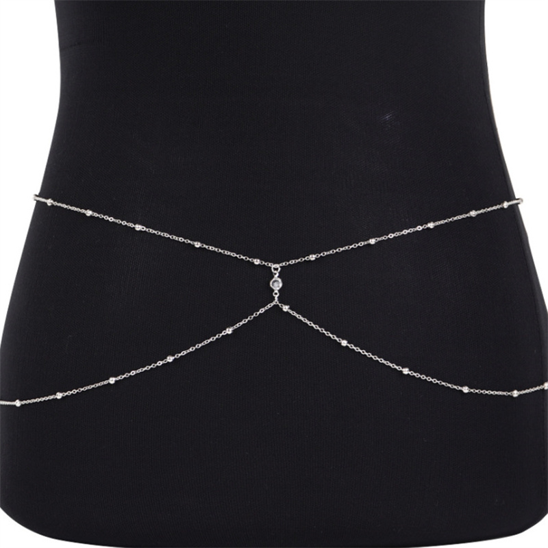 Clear Rhinestone Beaded Belly  - Body Jewelry Helix 评论和价格