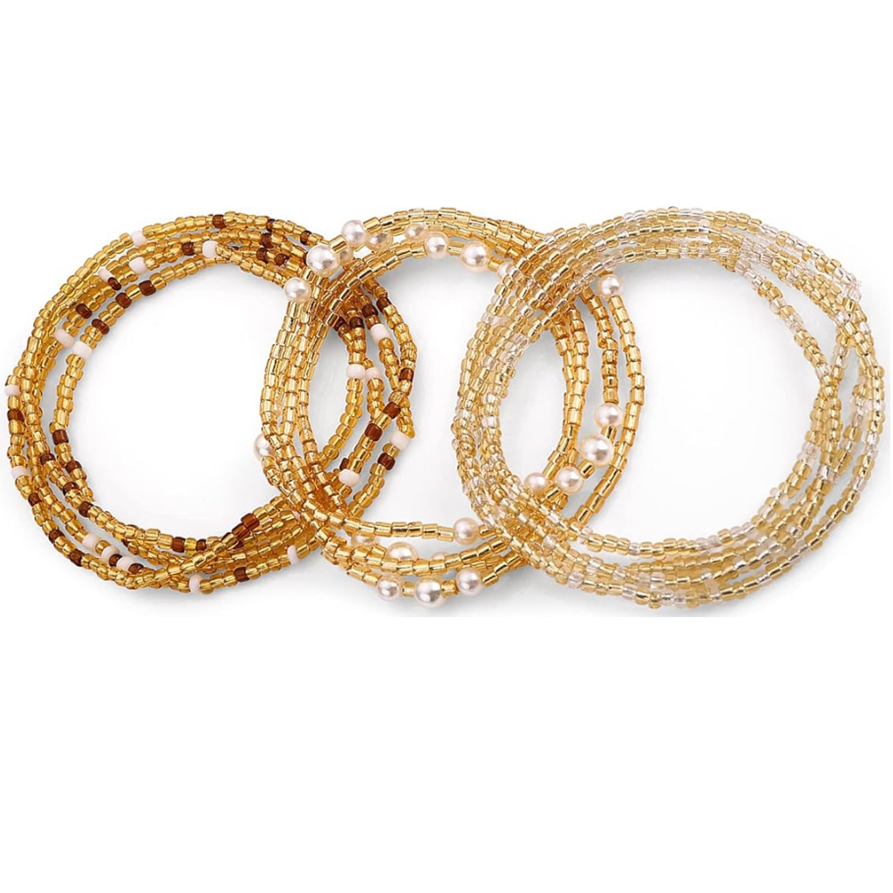 Waist Beads for Women Belly Be - Body Jewelry Helix 评论和价格
