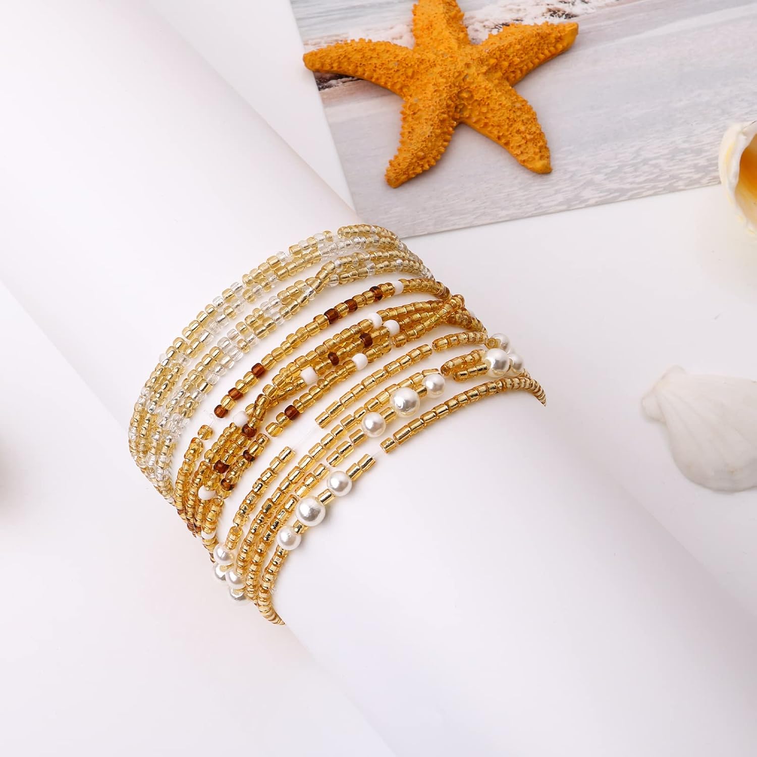 Waist Beads for Women Belly Be - Body Jewelry Helix 评论和价格