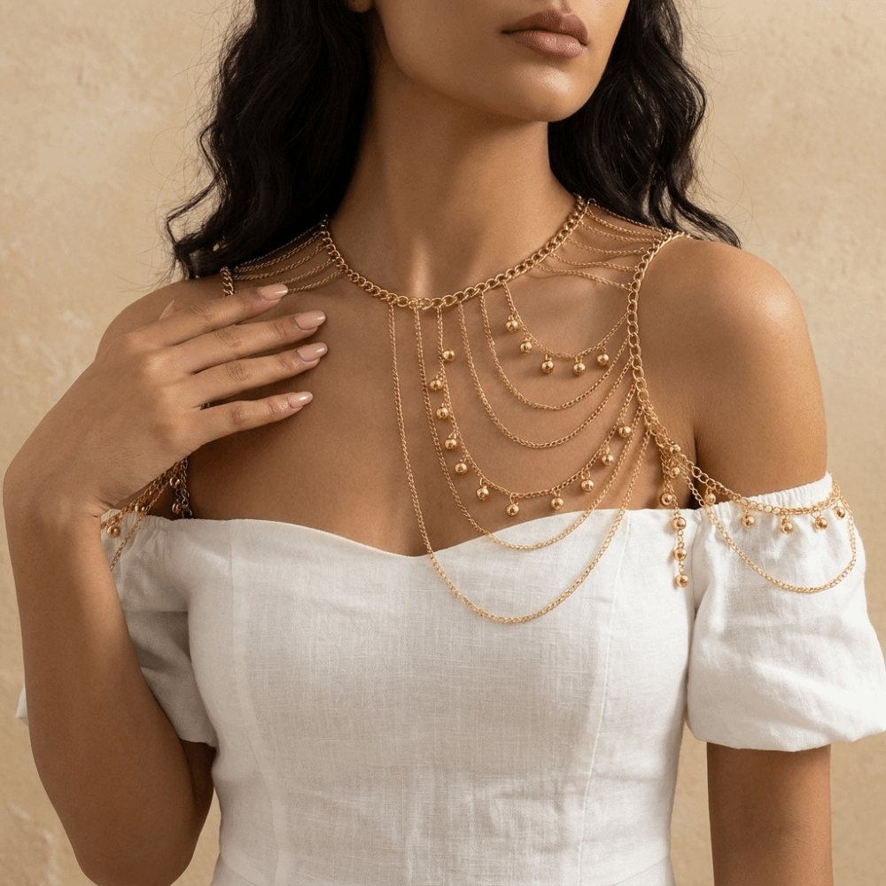 Hot Girl Multi-Layer Tassel Ba - Body Jewelry Hot 评论和价格
