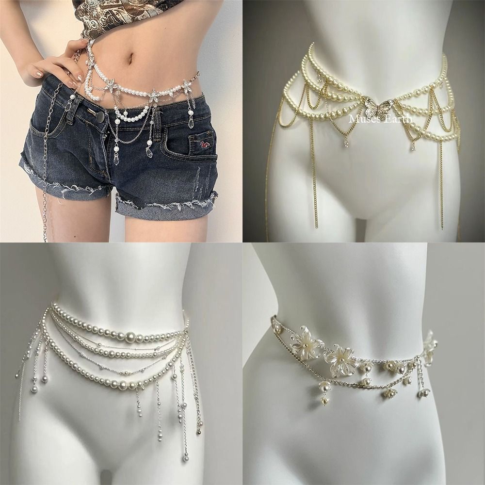 Fashion Elegant Pearl Waist Ch - Body Jewelry Helix 评论和价格