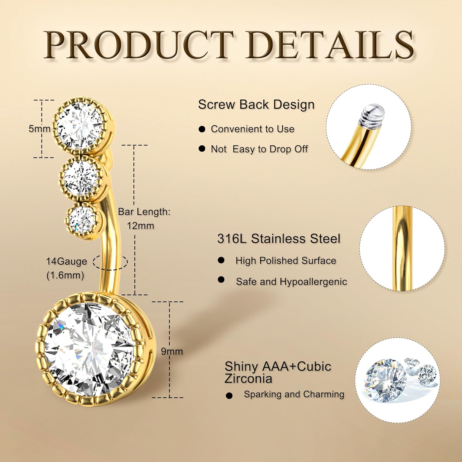Drperfect 1Pc Belly Button Rin - Septum Clicker Ring 评论和价格
