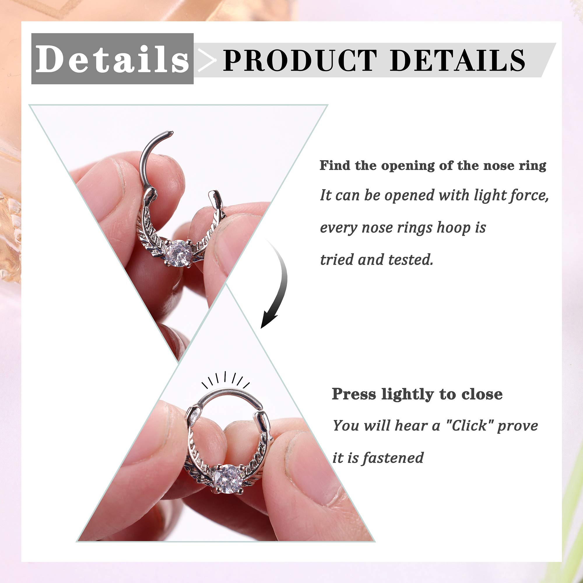Drperfect 16G Septum Clicker R - Septum Clicker Ring 评论和价格